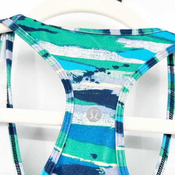 LULULEMON Womens Cool Racerback Athletic Tank Top Size 4 Seven Wonders Multi - Picture 5 of 6